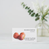 Drei rote Äpfel Visitenkarte (Stehend Vorderseite)