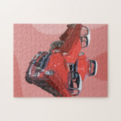Drei rote Oldtimer Popart, Puzzle (Horizontal)