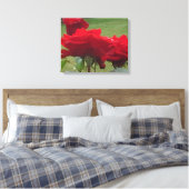 DREI ROTE ROSEN LEINWANDDRUCK (Insitu (Schlafzimmer))