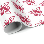 Drei Rote Rosen, Niedliches Abstraktes Packpapier (Rolleneckpunkt)