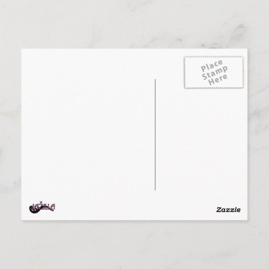 Drei rote Sterne Postkarte (Rückseite)