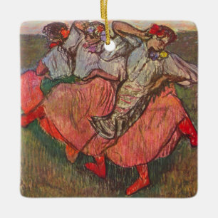 Drei russische Tänzer von Edgar Degas Keramikornament