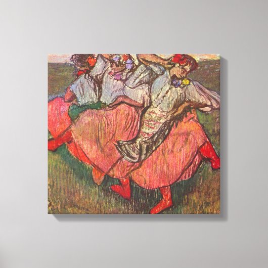 Drei russische Tänzer von Edgar Degas Leinwanddruck (Vorderseite)