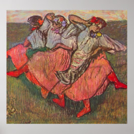 Drei russische Tänzer von Edgar Degas Poster