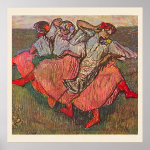 Drei russische Tänzer von Edgar Degas Poster