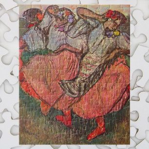 Drei russische Tänzer von Edgar Degas Puzzle