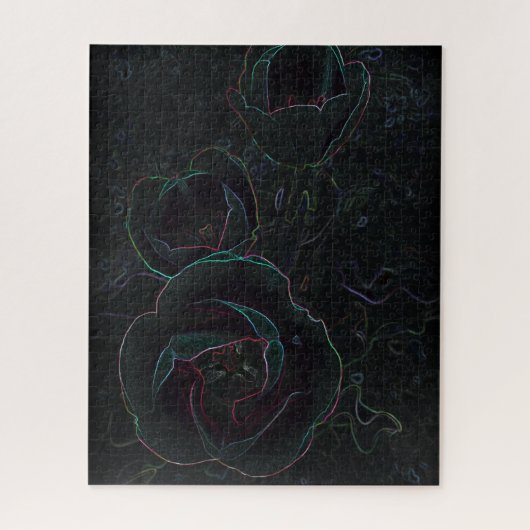 drei Samttulips Puzzle (Vertikal)