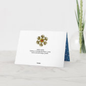 DREI SANTA / CHRISTMAS NACHT FEIERTAGSKARTE (Rückseite)