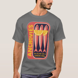 Drei Sardellen in Oliven-Zitronen-Dose Geschenk T-Shirt