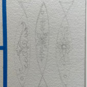 Drei Sardinen + blaue Tile Poster