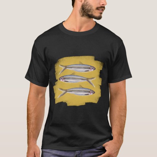 Drei Sardinen T-Shirt (Vorderseite)