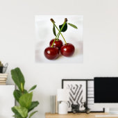 drei Sauerkirschen Poster (Heimbüro)