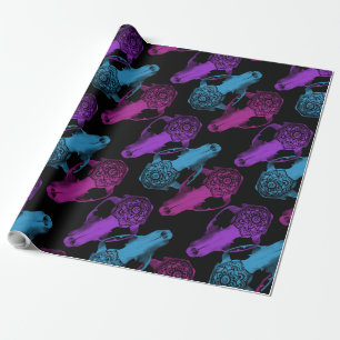 Drei Schädel-Packpapier Geschenkpapier