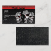 Drei Schädel Visitenkarte (Vorne/Hinten)