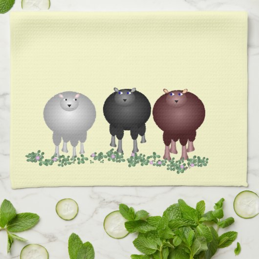 Drei Schaftuch Küchentuch (Gefaltet)