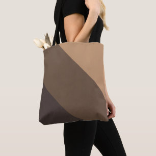 Drei Schattierungen des braunen Kaffees Tasche
