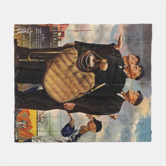 Drei Schiedsrichter Fleecedecke (Vorderseite (Horizontal))