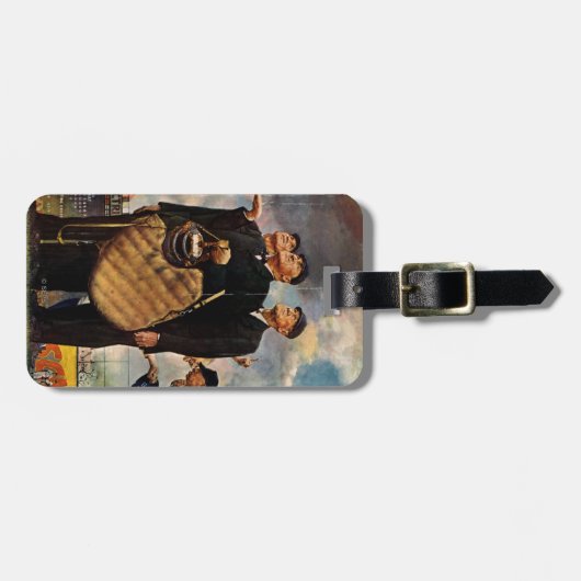 Drei Schiedsrichter Gepäckanhänger (Vorderseite horizontal)