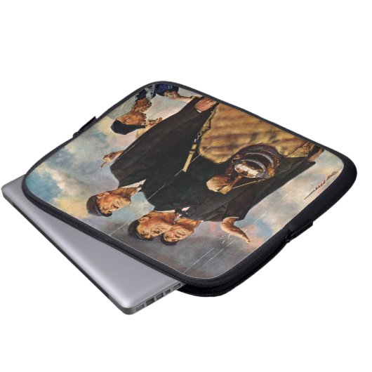 Drei Schiedsrichter Laptopschutzhülle (Vorne Knopf)