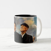 Drei Schiedsrichter Zweifarbige Tasse (VorderseiteRechts)