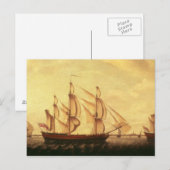 Drei Schiffe der Hudson Bay in der Themse Postkarte (Vorne/Hinten)