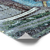 Drei Schiffe in den Hafen von Ravenna Poster (Ecke)