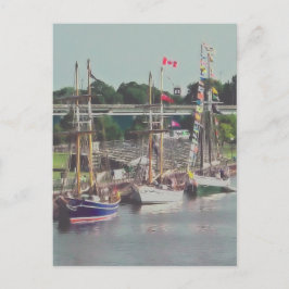 Drei Schiffe kamen ins Segeltörn Postkarte