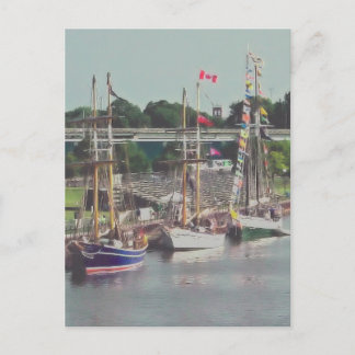 Drei Schiffe kamen ins Segeltörn Postkarte