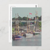 Drei Schiffe kamen ins Segeltörn Postkarte (Vorne/Hinten)