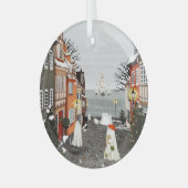 Drei Schiffe Ornament Aus Glas (Vorderseite links)