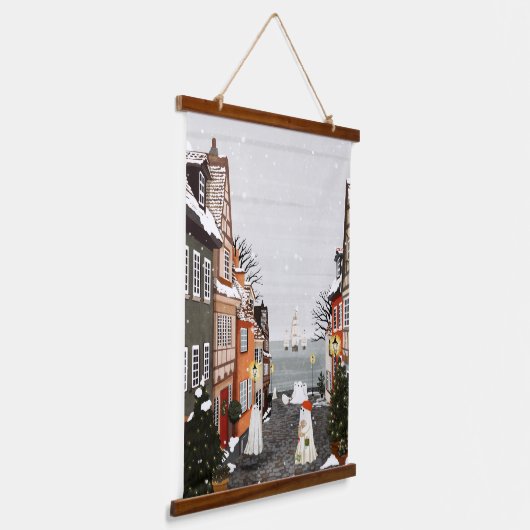 Drei Schiffe Wandteppich Mit Holzrahmen (Gewinkelt)