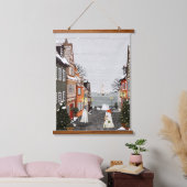 Drei Schiffe Wandteppich Mit Holzrahmen (Schlafzimmer)