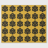 Drei Schlangenaugen mit Schwertern Geschenkpapier (Flach)
