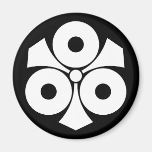 Drei Schlangenaugen mit Schwertern Magnet