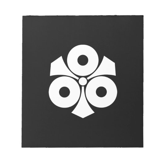 Drei Schlangenaugen mit Schwertern Notizblock (Vorderseite)