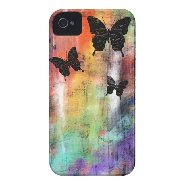 Drei Schmetterlinge Case-Mate iPhone Hülle (Rückseite)