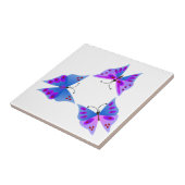 Drei Schmetterlinge Fliese (Seite)
