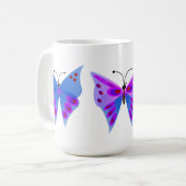 Drei Schmetterlinge Kaffeetasse (Vorderseite Links)