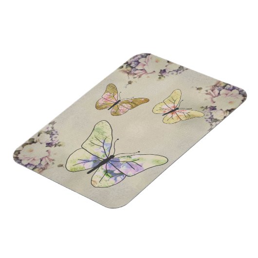 Drei Schmetterlinge Magnet (Linke Seite)