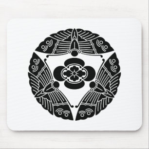 Drei Schmetterlinge mit Mokko Mousepad
