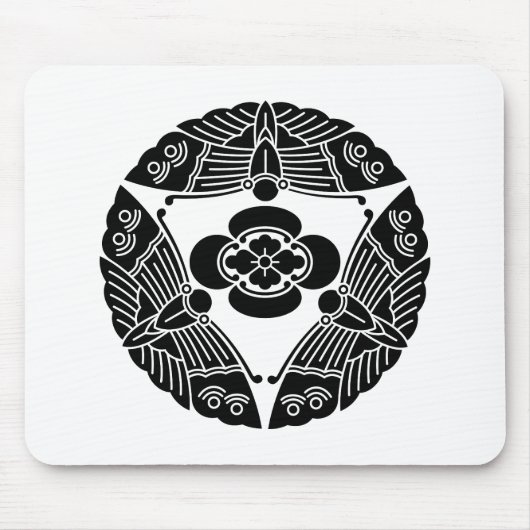 Drei Schmetterlinge mit Mokko Mousepad (Vorne)