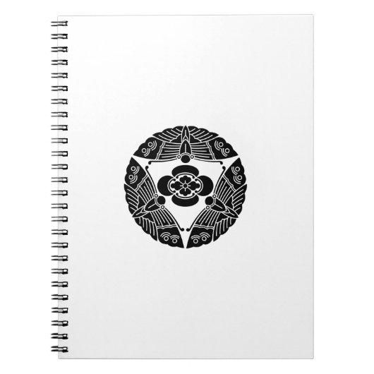 Drei Schmetterlinge mit Mokko Notizblock (Vorderseite)