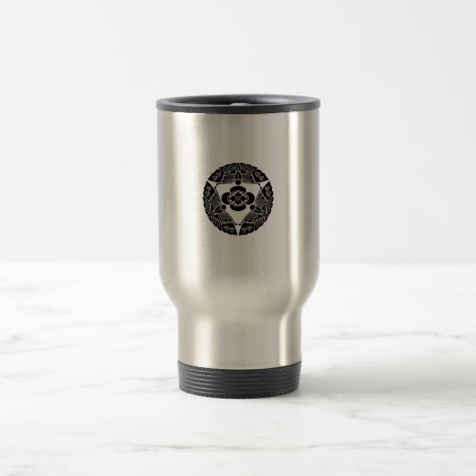 Drei Schmetterlinge mit Mokko Reisebecher (Mittel)