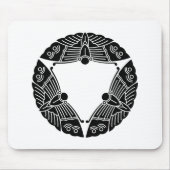 Drei Schmetterlinge Mousepad (Vorne)