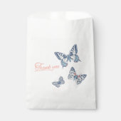 Drei Schmetterlinge zeichnete Dankeschön Gastgesch Geschenktütchen (Vorderseite)