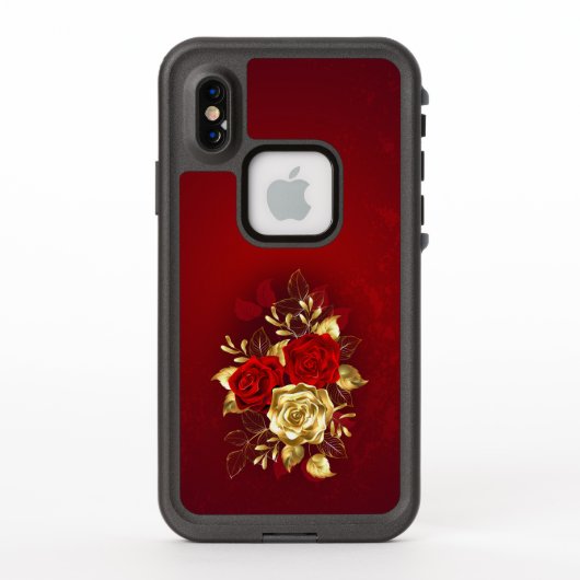 Drei Schmuckstücke Rose (Rückseite)