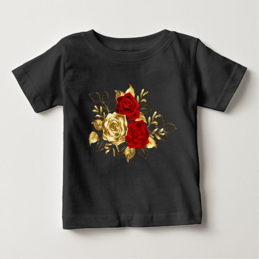 Drei Schmuckstücke Rose Baby T-shirt (Vorderseite)