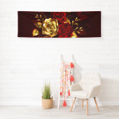 Drei Schmuckstücke Rose Banner (Insitu)