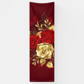 Drei Schmuckstücke Rose Banner (Vertikal)