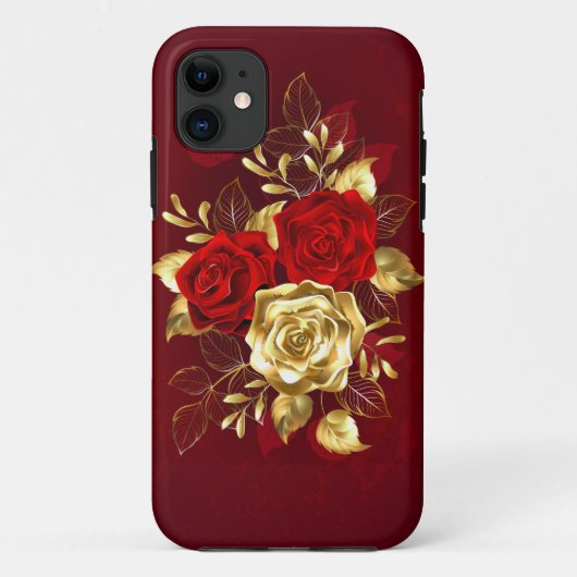 Drei Schmuckstücke Rose Case-Mate iPhone Hülle (Rückseite)